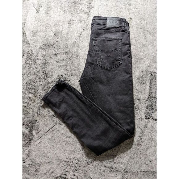 Levi's 721 High Rise Skinny Distressed Women's Jeans Size 31 Black - Picture 2 of 13